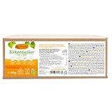 Birkengold Xylitol 4 kg | calidad de Europa | xilitol de abedul y corteza de haya | vegano | 40% menos calorías | cuida los dientes