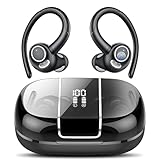 Csasan Auriculares Inalambricos Deportivos, Auriculares Bluetooth 5.3 HiFi Estéreo con Cancelación de Ruido ENC, Reproducción de 48H Pantalla LED Cascos Inalambricos, Control Táctil, IP7 Impermeable