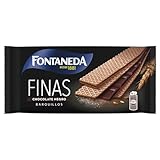 Fontaneda, Barquillos Rellenos de Chocolate Negro, Pack de 92 gr