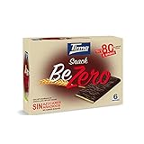 Tirma Snack Be-Zero Galleta Bañada en Chocolate 70% Cacao, Sin Azúcares Añadidos - 1 paquete x 6 unidades de 17.5g