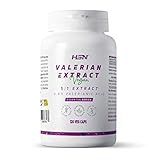 Valeriana de HSN | 120 Cápsulas Vegetales | 2500 mg Raíz de Valeriana por Dosis Diaria | Extracto 5x Veces Más Concentrado | Con 4 mg Ácido Valeriánico + 8mg Vitamina B3 | No-GMO, Vegano, Sin Gluten