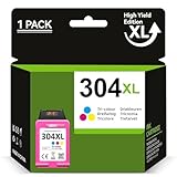 Oeggoink 304XL Color Compatible para HP 304 Cartuchos de Impresora, para HP Envy 5000 5030 5010 5020 5032 5020 para HP Deskjet 3750 2630 2620 2622 3720 3730 3760 3762 Impresora (Paquete de 1 Unidad