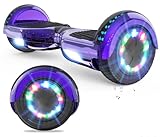 VOUUK Hoverboard, Hoverboard de 2 Ruedas de 6,5 Pulgadas con Altavoz Bluetooth con Luces LED para Niños y Adultos…