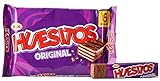 Huesitos Original - Crujientes Barritas de Barquillo cubierto de Chocolate con Leche y con Relleno de Cacao (36%). Snack ideal para llevar - 6 x 20 Gramos