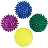 BB Sport Bolas de Masaje Set de 4 Bola Pelota de Pinchos Lacrosse Diferentes Grados