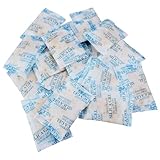 Paquete de 10 Silica gel Bolsitas,gel de Silice,Bolsas de Silice,Bolsas Humedad Armarios Ropa,Silice Antihumedad,Absorbe Humedad Armarios,para Deshumidificación de Muebles,Ropa,etc.(10×10g)