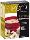 Siken Diet - Crema Sabor Champiñones, Rica en Proteínas y Baja en Grasas - Estuche con 7 sobres de 22 g, 154 g