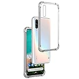 REY - Funda Anti-Shock Gel Transparente para XIAOMI MI A3 - MiA3 - XIAOMI CC9e, Ultra Fina 0,33mm, Esquinas Reforzadas, Silicona TPU de Alta Resistencia y Flexibilidad