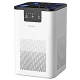 CONOPU Purificador De Aire Con Filtro Hepa H13, Air Purifier con Función de aromaterapia, Purificador De Aire Para Alergias Hogar con Filtración en 3 etapas, Luz nocturna