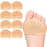 LOPHE Almohadillas para Pies Tacones, 4 Pares Almohadilla Metatarsal de Silicona, Plantillas Tacones Altos Invisibled para Prevención de Dolor, Almohadilla Plantar para Pies Ampollas, Dolor en Antepié