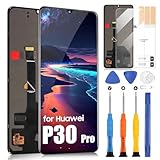 TFT para Huawei P30 Pro Pantalla LCD para Huawei P30 Pro VOG-L29 VOG-L09 VOG-AL00 LCD Display Touch Screen Assembly con kit de reparación (negro, 6,47 pulgadas)