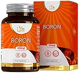 LN Boro 10mg | 180 Tabletas de Boron Vegano de Alta Potencia - 10mg por Tableta | Sin OGM, Gluten, Lácteos ni Alérgenos | Fabricado en el Reino Unido