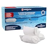 Veddelholzer 1 kg floculante Piscina Cartuchos 8 x 125g para Sistemas de Filtro de Arena y Vidrio. Floculante para Piscinas como limpiafondos, Cuidado de Piscinas, Accesorios para Piscinas