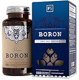 FS Boro | 180 Boron Tabletas - 6mg Suplemento de Boro per Dose | Suplementos de Boron de Alta Potencia | Sin OGM, Gluten ni Alérgenos | Fabricado en el RU