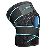 TOVIKI Rodilleras Menisco y Ligamento Deportiva Ajustable Rodillera de Neopreno con Silicona Rodillera Crossfit para Artritis Desgarro de Menisco Tendinitis Correr Unisex 1 Articulo