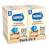 Nestlé Papilla 8 Cereales con Galleta, sin azúcares añadidos, a partir de los 6 meses, 475 g