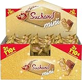 Suchard Mini Tabletas de Turrón de Chocolate con Leche y Arroz Inflado Porciones Individuales 910g