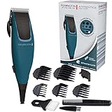 Remington Máquina de Cortar Pelo Apprentice - Cortapelos con Cable, Cuchillas de Acero Inoxidable, 5 Peines, 4 Accesorios: Peine, Capuchón Protector Cuchilla, Cepillo Limpieza y Cuello - HC5020