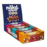 Nakd Pack Multisabores | Barritas Raw de fruta y frutos secos | Ingredientes 100% naturales | Sin Azúcar Añadido | 18 x 35g