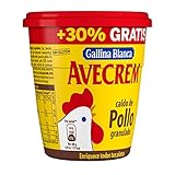 GALLINA BLANCA Avecrem Caldo de Pollo Granulado | Elaborado con Pollo de Corral, Verduras Variadas y Aceite de Oliva. Bajo en Grasa, Sin Gluten, Sin Conservantes, Sin Colorantes - 12 Pastillas