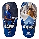 Oxum Sport - Espinilleras de Fútbol Personalizadas para Niños y Adultos - Incluye tu Número, tu Nombre y tu Foto - Bolsita para espinilleras de Regalo - Gama Pro Kali