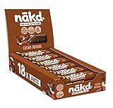 Nākd. Cocoa Delight - Barritas Raw de Fruta y Frutos Secos - 100% Ingredientes Naturales - Sin Azúcar Añadido - 18 x 35g - 630g