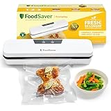 FoodSaver Everyday envasadora al vacío | Mantiene los alimentos frescos hasta 5X más tiempo* | Diseño compacto | Con 5 bolsas para envasar al vacío (0,94 l y 3,78 l) | VS0290X