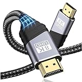 TEFLOTY Cable HDMI 2.1, Cable HDMI 8K de Alta Velocidad Ultra HD 48Gbps 8K@60Hz 4K@120Hz 7680P eARC HDCP 2.2&2.3 DTS:X Compatible con HDTV, PS5/4/3, Xbox Series X/S, Monitor Mehr (1M)