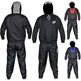 AQF Chándal Sauna, Traje Sauna Hombre, Sauna Suit Mujer, Traje De Sudoracion, Chandal sudoracion para Gimnasio Trotando Running Fajas (Chandal Sauna Completo)