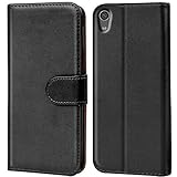 Verco Funda para Sony Xperia XA1 Ultra, Telefono Movil Case Compatible con Sony Xperia XA1 Ultra Libro Protectora Carcasa, Negro