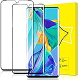 GiiYoon-2 Piezas Protector de Pantalla para Huawei P30 Pro Cristal Templado,[3D Curvo] [Cobertura Completa] [9H Dureza] Vidrio Templado HD Protector Pantalla para Huawei P30 Pro