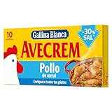 Caldo de pollo 100% natural Gallina Blanca Avecrem estuche 10 unidades