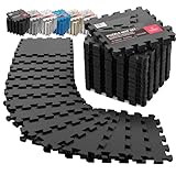 Esterilla Fitness Puzzle para Suelos de Gimnasio | Set de Protección Goma Espuma Losas Caucho para Máquinas de Deporte, Alfombrilla Protector Expandible Tatami Tapiz Alfombra Colchonetas Pesas Gym