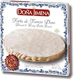 DOÑA JIMENA - Torta de Turrón Duro de Almendra, Textura Crujiente, Dulce Navideño de Receta Artesanal, Calidad Extra, Formato Redondo, Turrón Tradicional, Sin Gluten, 150gr