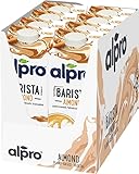 Alpro Bebida Vegetal de Almendra Barista - Adecuado para el café - Pack de 6 x 1L