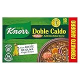 KNORR doble caldo de carne estuche 18 pastillas