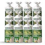 Ecocesta - Pack de 12 Unidades de 115 g de Tortitas Ecológicas de Arroz Integral y Trigo Sarraceno - 115 g - Sin Azúcar Añadido y Sin Gluten - Aptas para Veganos