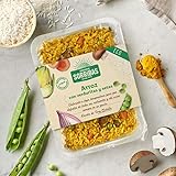 OBRADOR SORRIBAS - Arroz Elaborado con Verduras y Setas, Bajo Contenido en Grasas Saturadas, Apto para Dieta Vegetariana, 200g (Refrigerado)