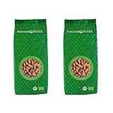 Mundo Feliz - Almendras ecológicas enteras, 2 bolsas de 500 g