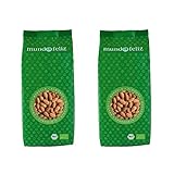 Mundo Feliz - Almendras ecológicas enteras, 2 bolsas de 500 g