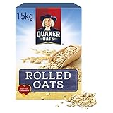 Quaker Porridge Rolled Oats 1,5 kg | Copos de Avena 100% integral 1,5 kg (El embalaje puede variar)