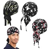 3 Piezas Sombreros CorrerGorras Pañuelos Cabeza Bandana Hombre Deportivas Transpirables SudorGorras CiclismoSombreros Pañuelo Piratas Absorben HumedadGorras SkullForros CascosGorras Algodón