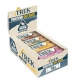 TREK Barrita Proteíca de Avena | Pack Multisabor | Plant-Based | Sin Gluten | Vegano | 16 x 50g Barritas | 800g