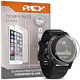 3X Protector de Pantalla para Garmin Fenix 5 47mm / Fenix 5 Plus 47mm, Cristal Vidrio Templado Premium Reloj SmartWatch