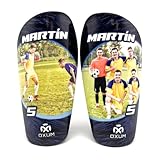 Oxum Sport - Espinilleras de Fútbol Personalizadas para Niños y Adultos - Personaliza con tu Foto, Número y Nombre -Bolsita para espinilleras de Regalo - Gama One Hércules