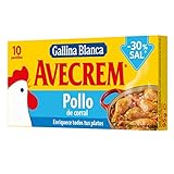 Gallina Blanca Caldo de Pollo 30% Sal, 10 Pastillas