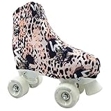 KRF SCHOOL KRF Cubre Patin Leopardo Accesorios, Adultos Unisex, Multicolor, Único