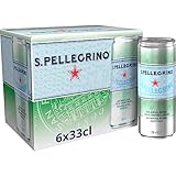 SAN PELLEGRINO Agua Mineral Natural con Gas, 6x33cl