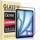 LKOOZO [2 Piezas] Protector Pantalla para iPad Air 11 Pulgadas M2 2024, con Marco de Instalación Fácil Cristal Templado para iPad Air 11' 2024 (M2)