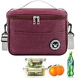 Tufa Bolsa Térmica Porta Alimentos 6.4L,Bolsas Porta Alimentos,Bolsa de Almuerzo,Bolsa Isotermica Porta Alimentos-Aislamiento Térmico para Comida, Impermeable,Lunch Bag Ligera,Isotérmica (Rosa)